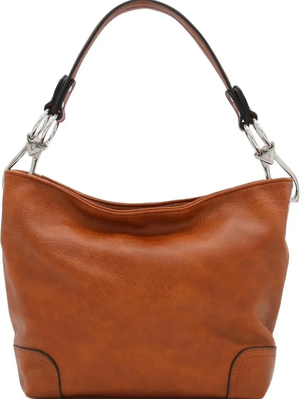 Stylish Hobo Shoulder Bag with Bold Snap Hook, Chic Everyday Accessory